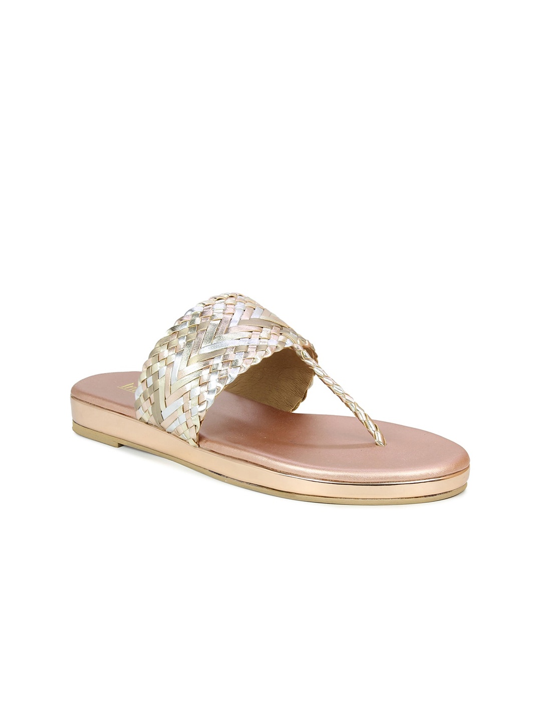 Inc 5 Women Rose Gold Flatform Sandals