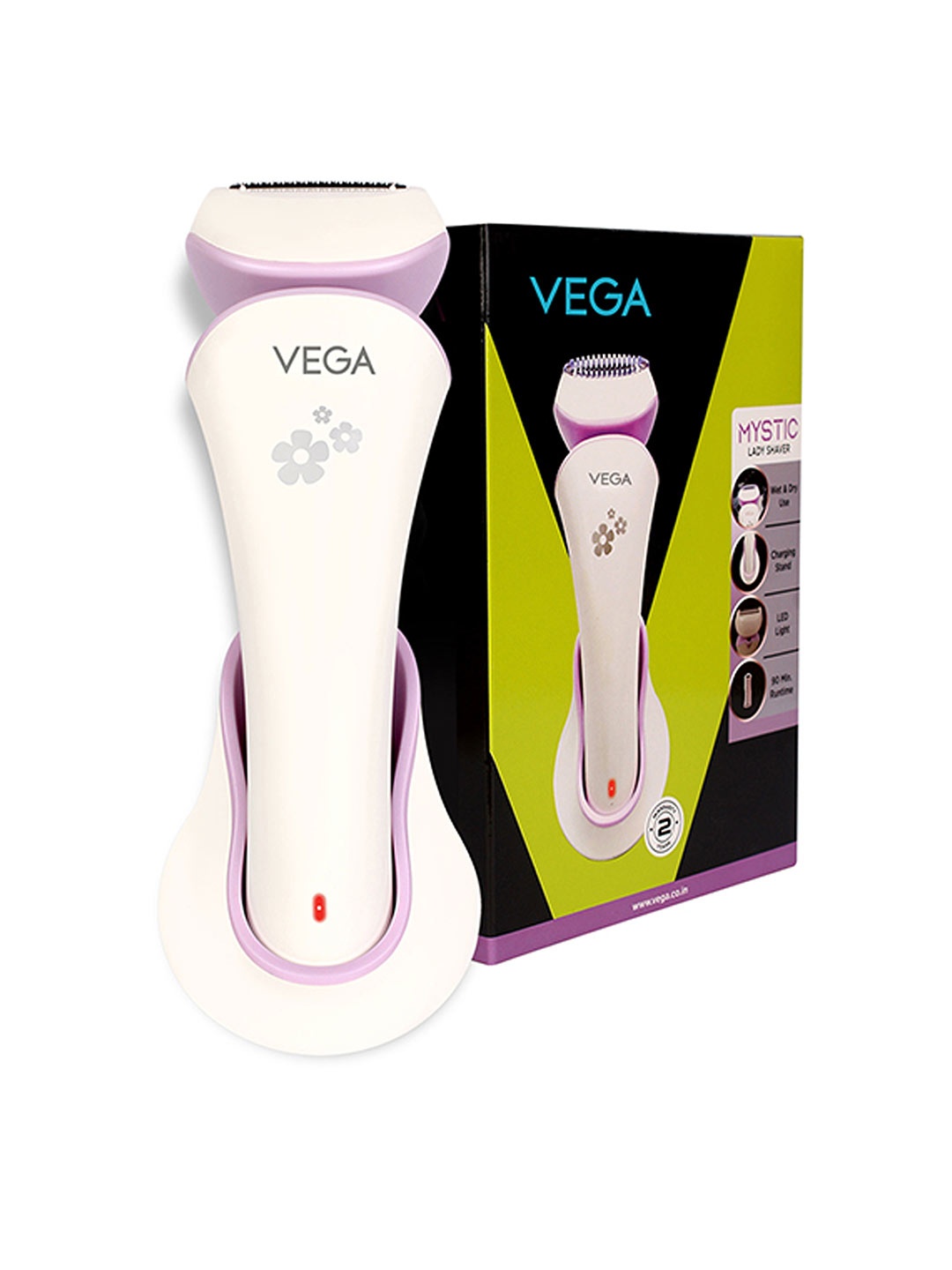 VEGA Women Mystic Lady Shaver Quick Charge With 90 Mins Runtime & IPX 6 Waterproof VHLS-02, White
VEGA Women Mystic Lady Shaver Quick Charge With 90 Mins Runtime & IPX 6 Waterproof VHLS-02, White