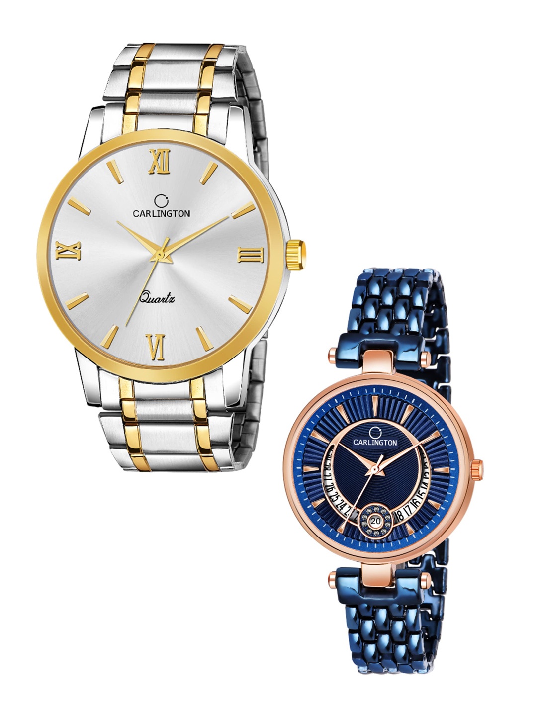 CARLINGTON Unisex Multicoloured Embellished Dial & Multicoloured Stainless Steel Bracelet Style Straps Watch, Silver
CARLINGTON Unisex Multicoloured Embellished Dial & Multicoloured Stainless Steel Bracelet Style Straps Watch, Silver