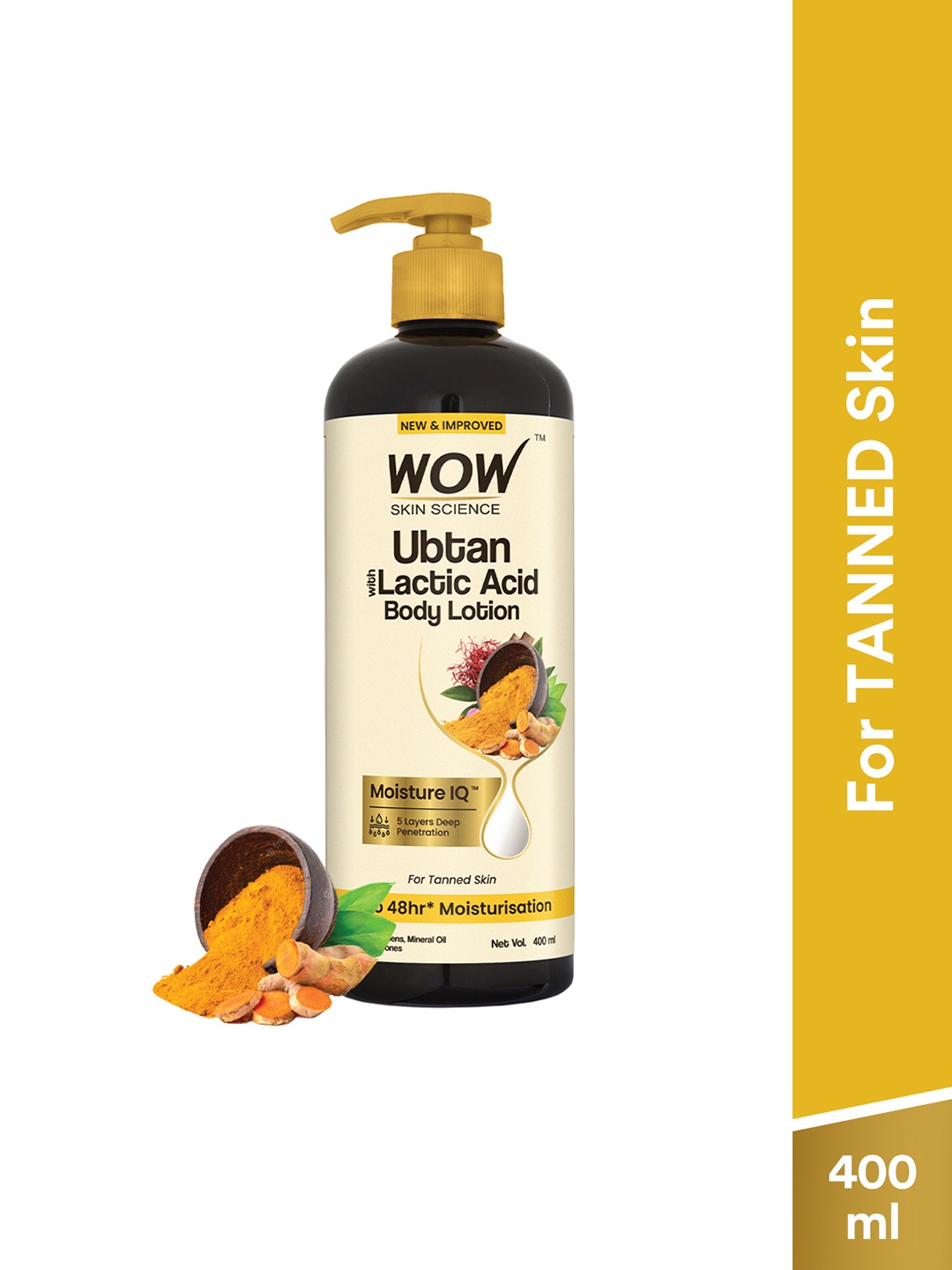 WOW Skin Science Ubtan Body Lotion For Anti-Tanning & Smoothening Care with Saffron- 400ml, Transparent
WOW Skin Science Ubtan Body Lotion For Anti-Tanning & Smoothening Care with Saffron- 400ml, Transparent