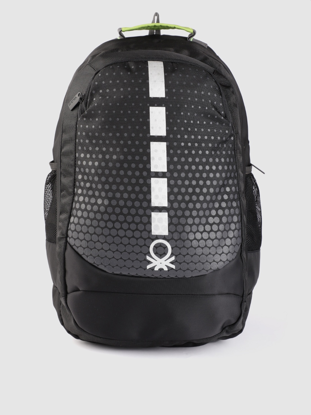 United Colors of Benetton Unisex Black & Silver-Toned Geometric 16 Inch Laptop Backpack
United Colors of Benetton Unisex Black & Silver-Toned Geometric 16 Inch Laptop Backpack