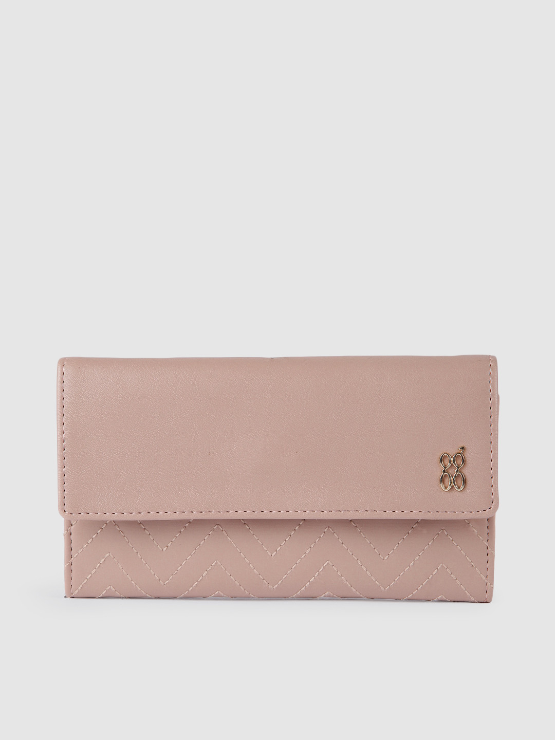 Baggit Women Pink Solid Two Fold Wallet 
Baggit Women Pink Solid Two Fold Wallet