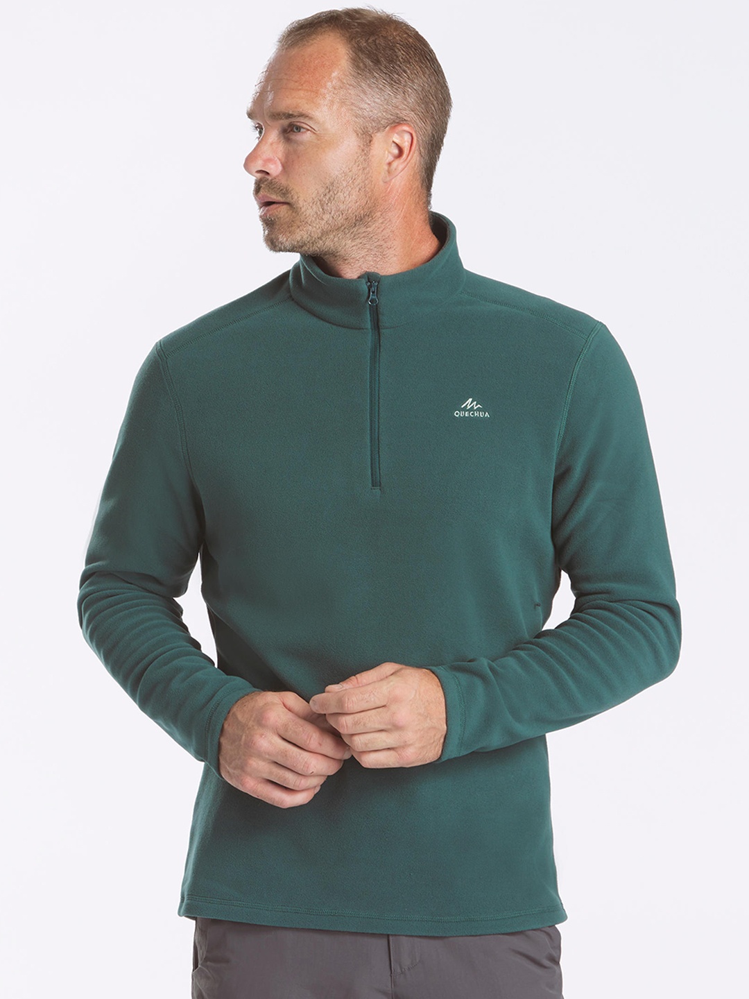Quechua By Decathlon Men Green Fleece Windcheater Outdoor Hiking and Trekking Jacket
Quechua By Decathlon Men Green Fleece Windcheater Outdoor Hiking and Trekking Jacket