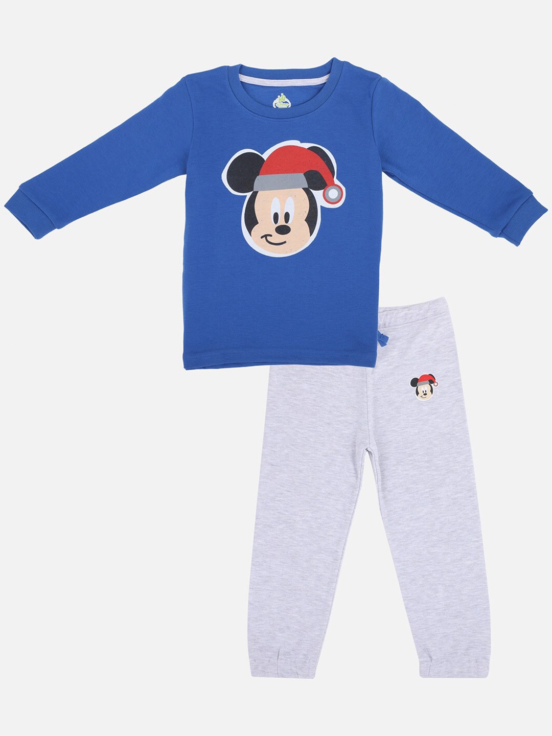 Bodycare Kids Boys Blue & Grey Melange Mickey Mouse T-shirt with Trousers
Bodycare Kids Boys Blue & Grey Melange Mickey Mouse T-shirt with Trousers