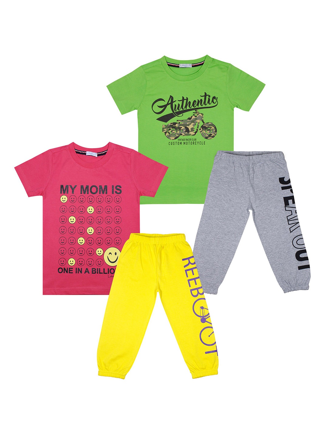 Luke & Lilly Pack Of 2 Boys Multicoloured & Green Printed T-shirt With Pyjamas, Multi
Luke & Lilly Pack Of 2 Boys Multicoloured & Green Printed T-shirt With Pyjamas, Multi