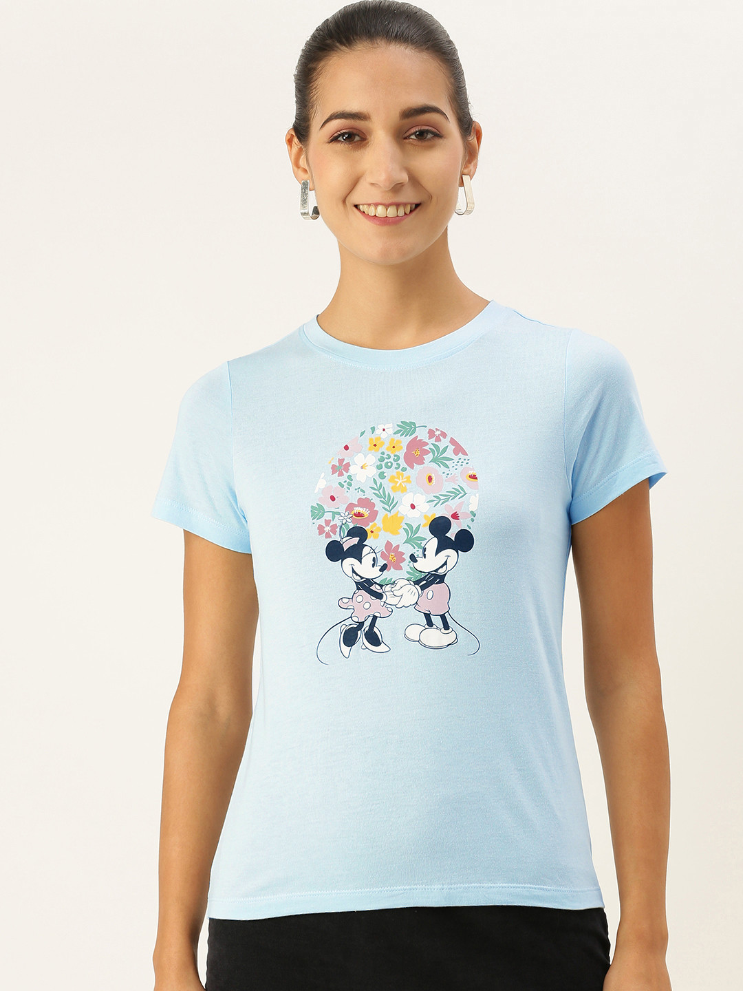 AND Women Blue Mickey Mouse Printed T-shirt
AND Women Blue Mickey Mouse Printed T-shirt