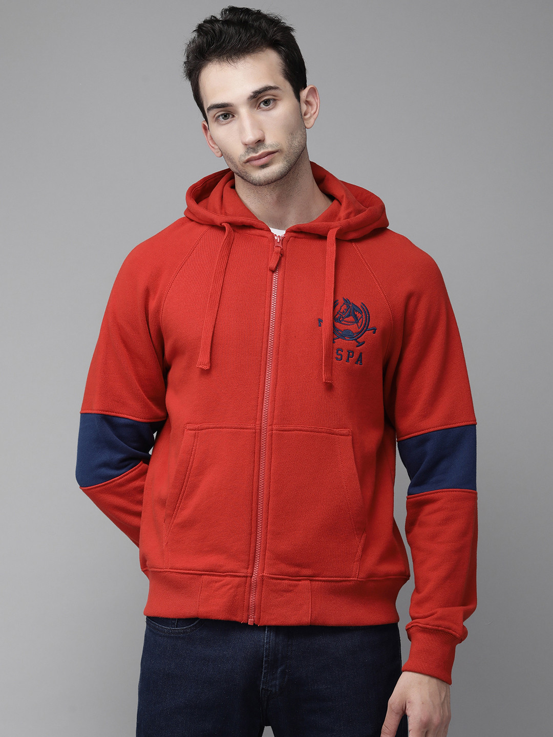 U S Polo Assn Men Red Hooded Sweatshirt
U S Polo Assn Men Red Hooded Sweatshirt