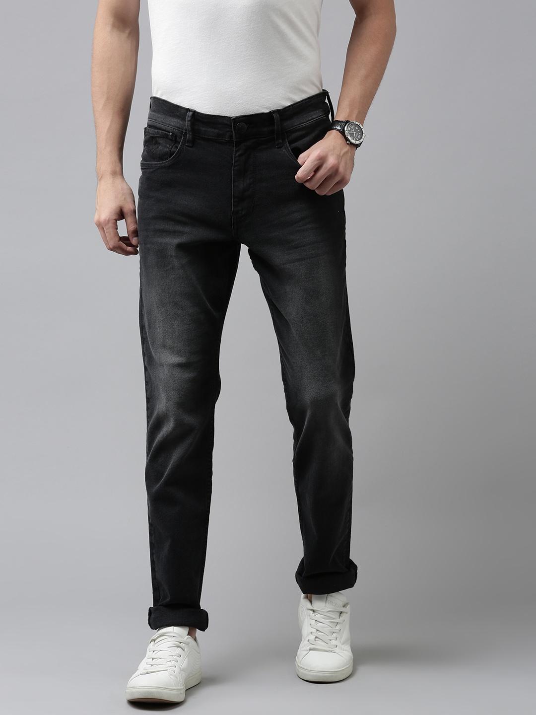 U S Polo Assn Denim Co Men Black Brandon Slim Tapered Fit Light Fade Stretchable Jeans
U S Polo Assn Denim Co Men Black Brandon Slim Tapered Fit Light Fade Stretchable Jeans