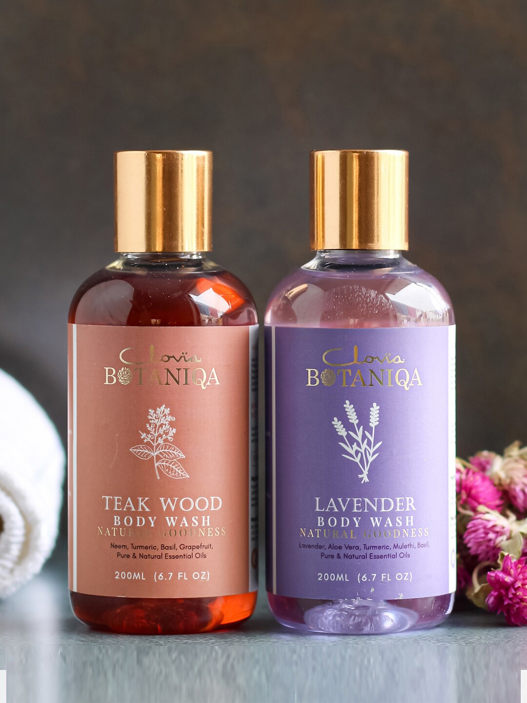 Clovia BOTANIQA Set of 2 Ayurvedic Soothing Body Wash - Lavender & Teak Wood - 200 ml each, Transparent
Clovia BOTANIQA Set of 2 Ayurvedic Soothing Body Wash - Lavender & Teak Wood - 200 ml each, Transparent