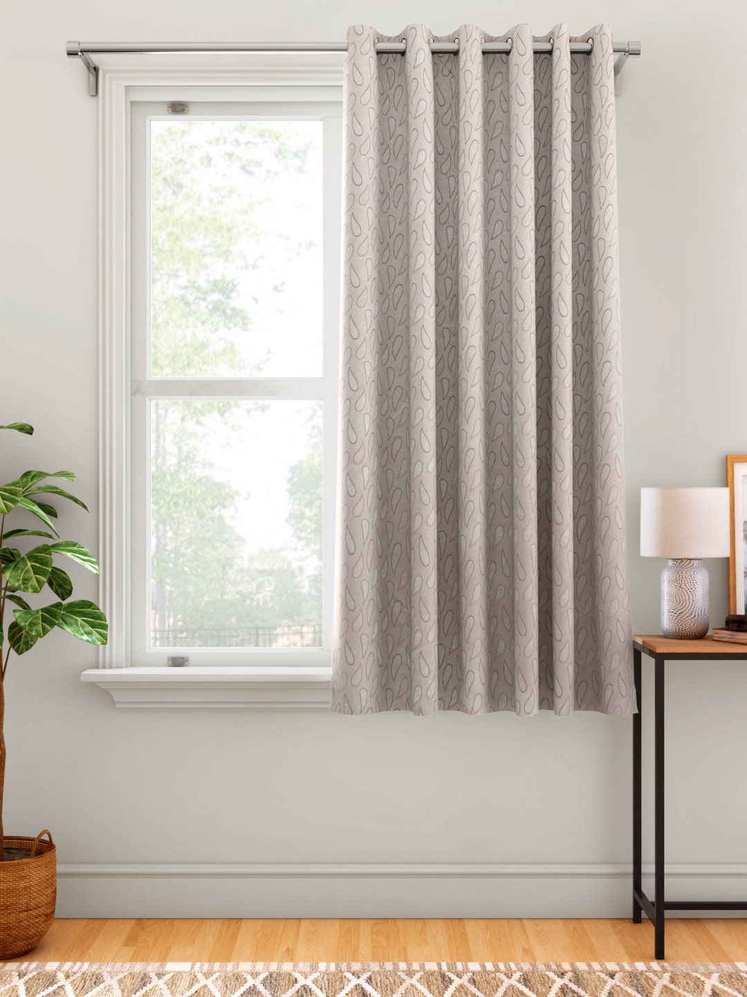 Aura Taupe & Brown Self-Design Single Window Curtain
Aura Taupe & Brown Self-Design Single Window Curtain