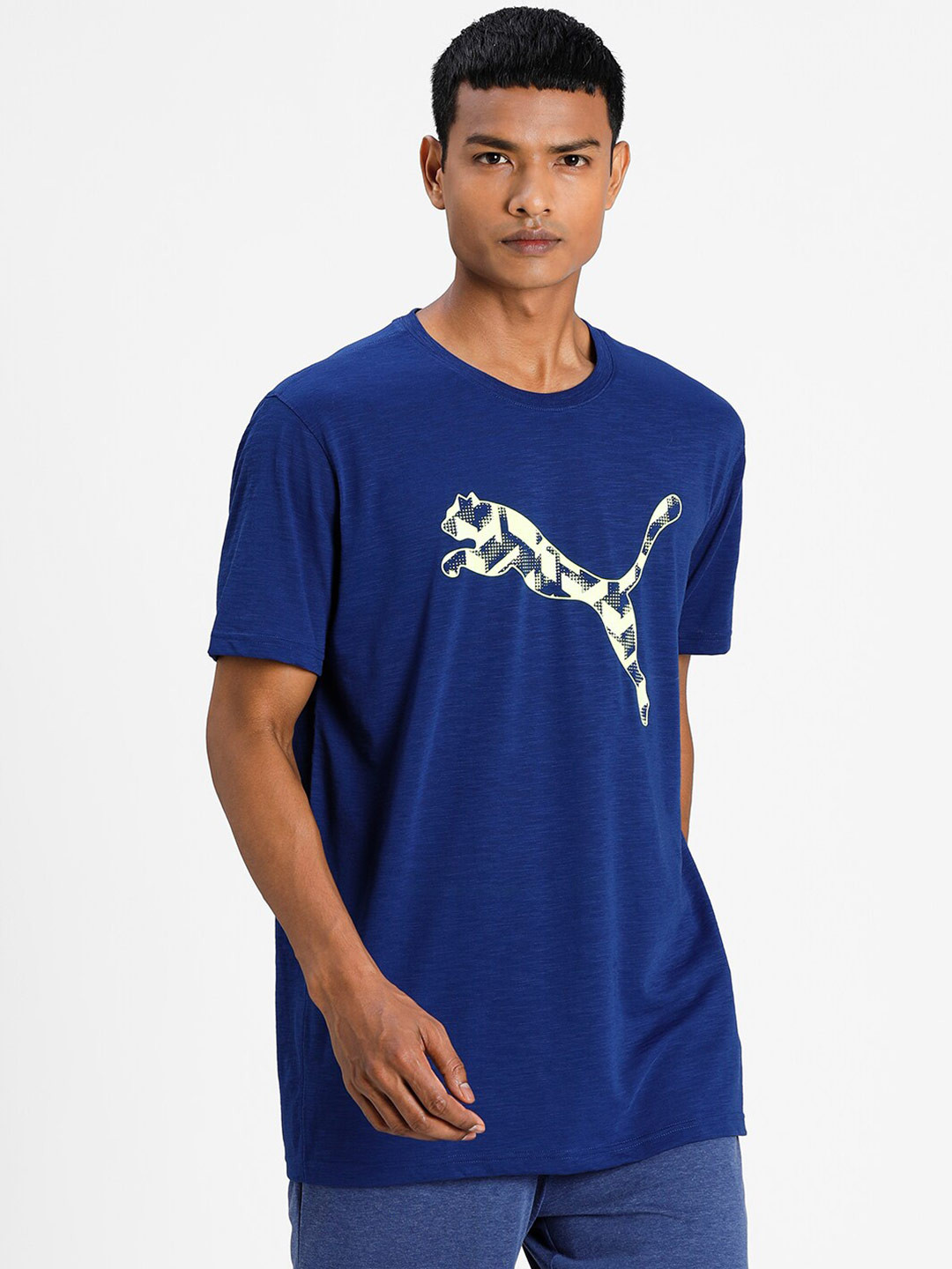 Puma Men Blue & Yellow Printed Performance Branded Short Sleeve Training Relaxed T-Shirt
Puma Men Blue & Yellow Printed Performance Branded Short Sleeve Training Relaxed T-Shirt
