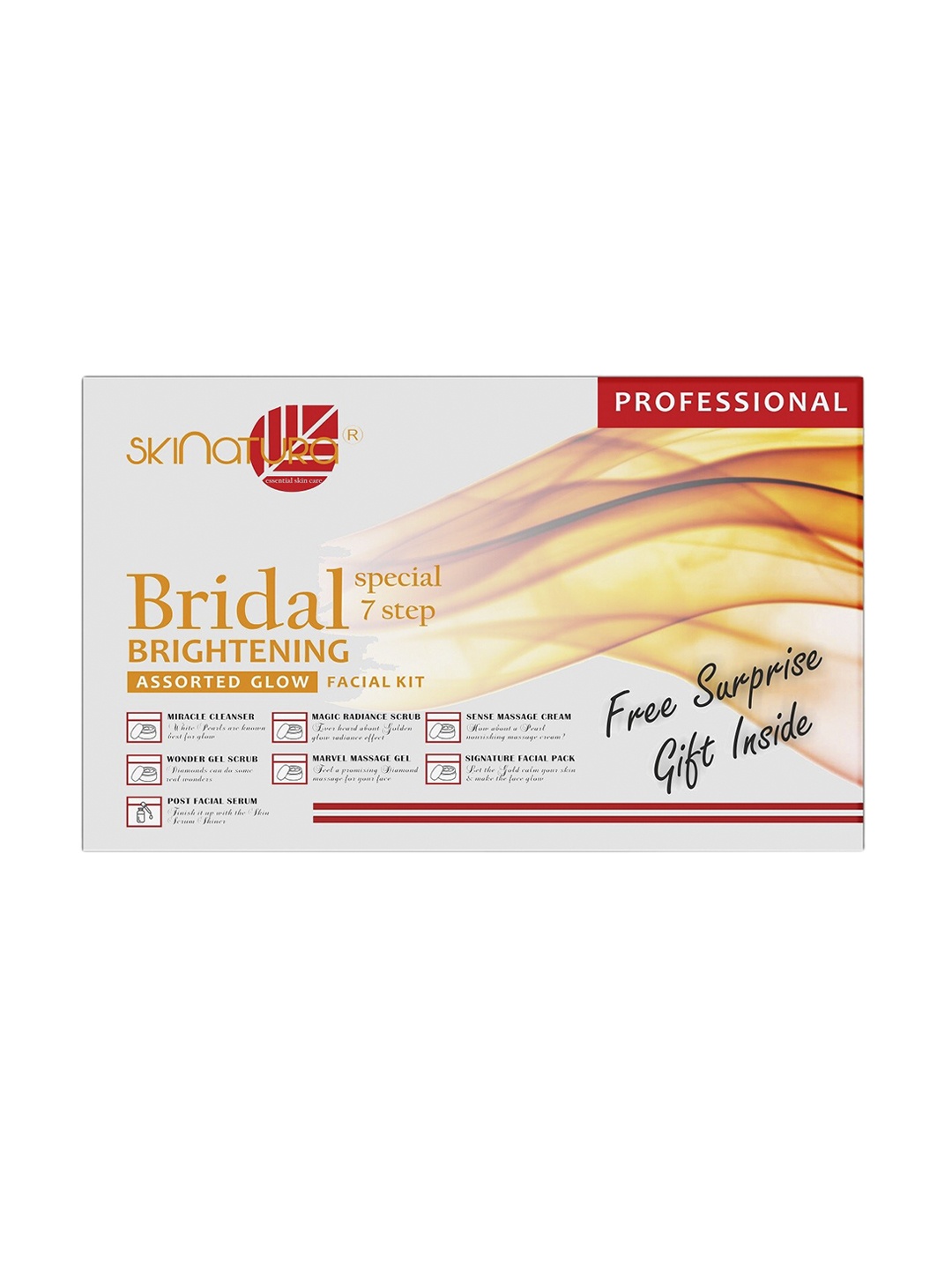 Skinatura Special 7 Step Bridal Brightening Assorted Glow Professional Facial Kit, Orange
Skinatura Special 7 Step Bridal Brightening Assorted Glow Professional Facial Kit, Orange