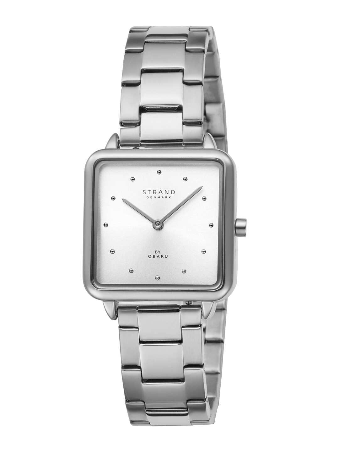 STRAND BY OBAKU Women Silver-Toned Brass Dial & Silver Straps Analogue Watch - S718LXCWSC
STRAND BY OBAKU Women Silver-Toned Brass Dial & Silver Straps Analogue Watch - S718LXCWSC