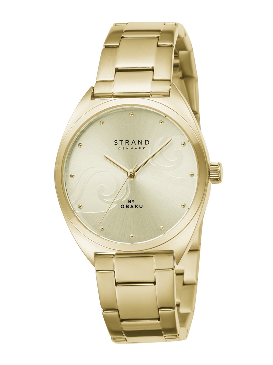 STRAND BY OBAKU Women Gold-Toned Brass Dial & Gold Toned Straps Analogue Watch S719LXGGSG
STRAND BY OBAKU Women Gold-Toned Brass Dial & Gold Toned Straps Analogue Watch S719LXGGSG
