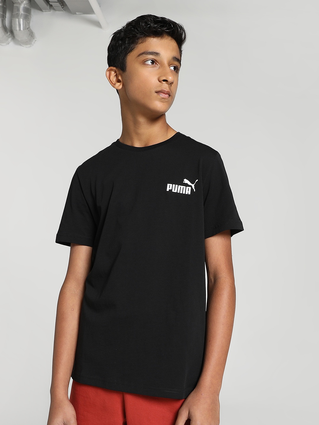 Puma Boys Black Pure Cotton Solid Regular Fit Essential Small Logo Pure Cotton T-shirt
Puma Boys Black Pure Cotton Solid Regular Fit Essential Small Logo Pure Cotton T-shirt