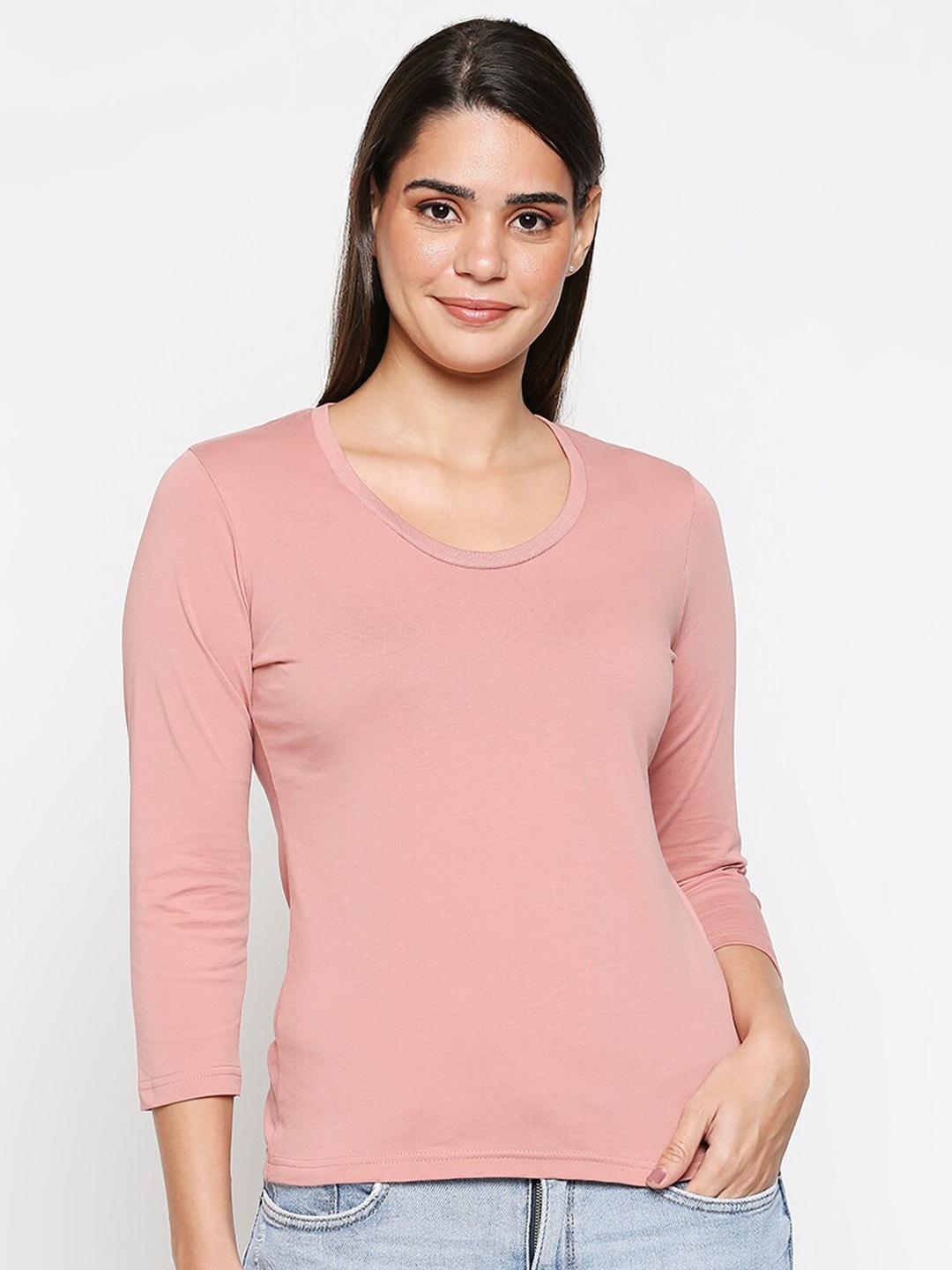 20Dresses Women Pink Pure Cotton T-shirt