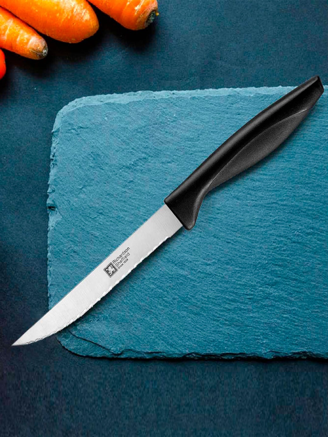 Richardson Sheffield Black & Silver-Toned Laser Cuisine Stainless Steel All-Purpose Knife
Richardson Sheffield Black & Silver-Toned Laser Cuisine Stainless Steel All-Purpose Knife