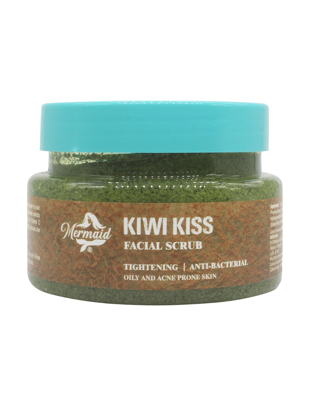 Mermaid Unisex Kiwi Kiss Face Scrub Vit B3, Kiwi Extracts & Cellulose Beads, 200G, Green
Mermaid Unisex Kiwi Kiss Face Scrub Vit B3, Kiwi Extracts & Cellulose Beads, 200G, Green
