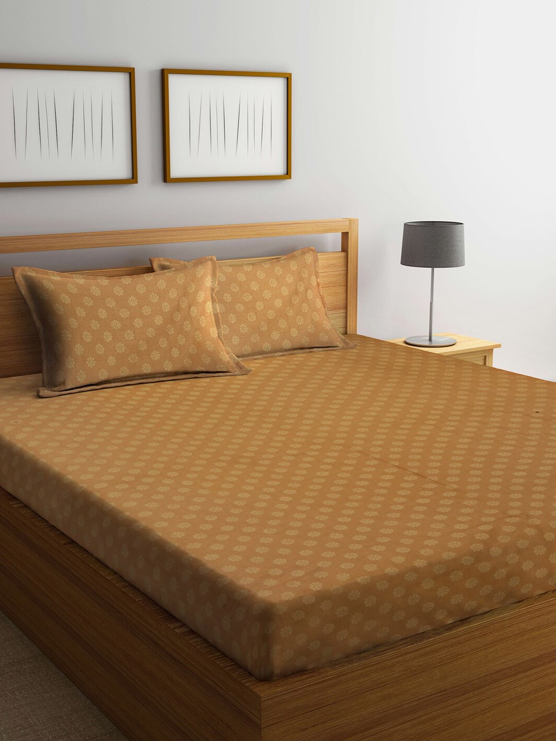 Arrabi Brown Ethnic Motifs 300 TC Handwoven Cotton King Bedsheet With 2 Pillow Covers
Arrabi Brown Ethnic Motifs 300 TC Handwoven Cotton King Bedsheet With 2 Pillow Covers