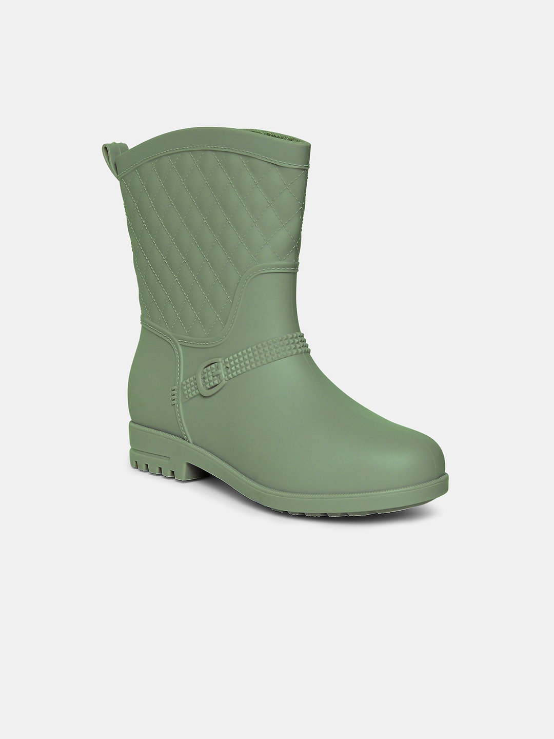 20Dresses Women Green Textured Flat Boots