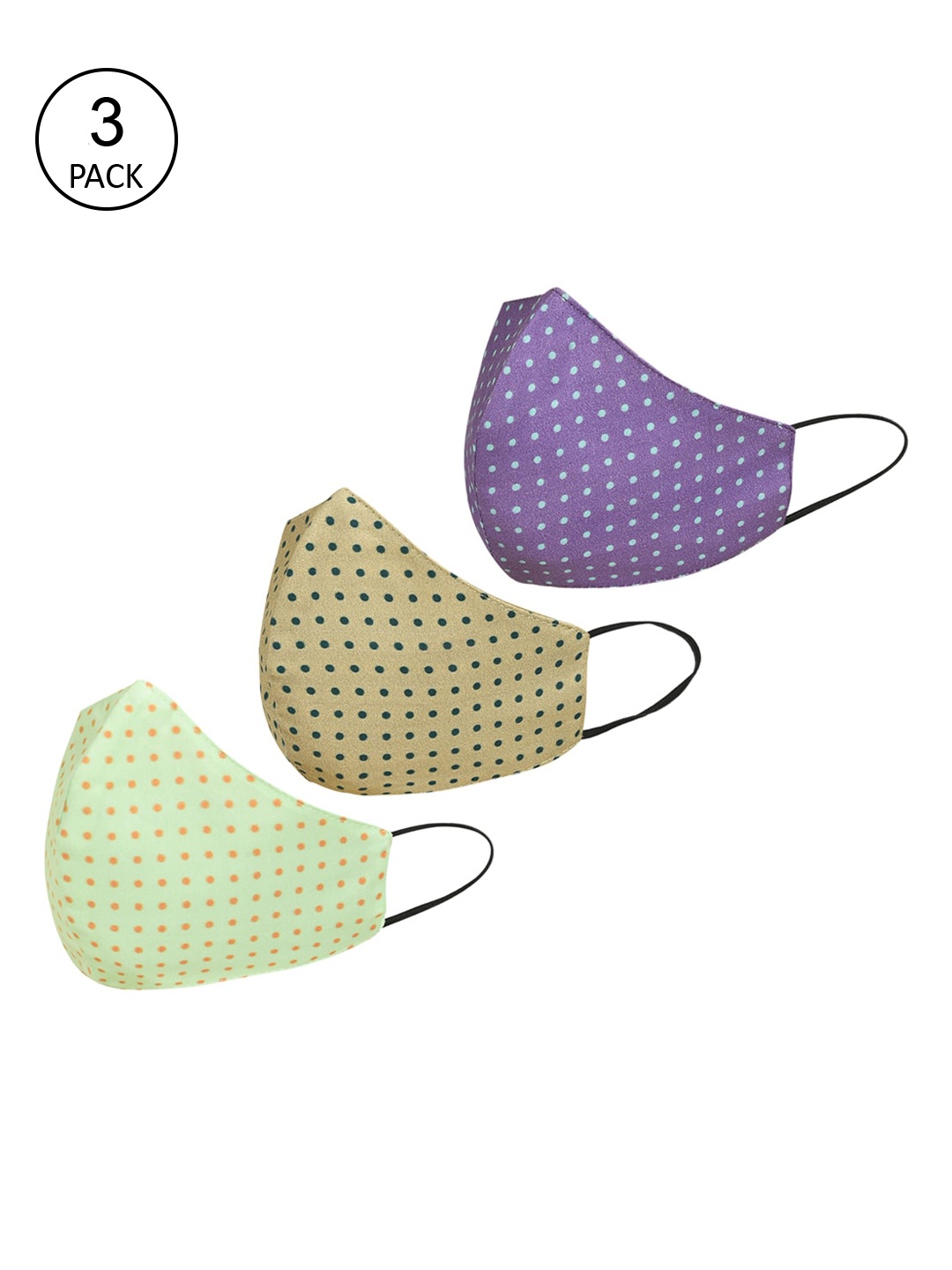 Tossido Women Pack Of 3 Digital Printed 3-Ply 100% Cotton Premium Reusable Cloth Face Masks, Purple
Tossido Women Pack Of 3 Digital Printed 3-Ply 100% Cotton Premium Reusable Cloth Face Masks, Purple