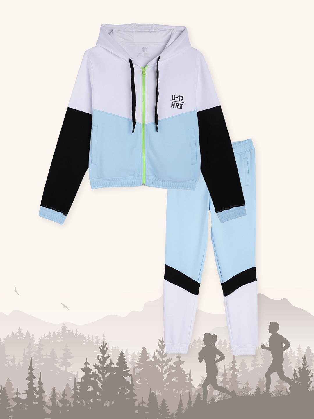 HRX By Hrithik Roshan U-17 Active Girls Bright White Rapid-Dry colourblock Tracksuits, Blue
HRX By Hrithik Roshan U-17 Active Girls Bright White Rapid-Dry colourblock Tracksuits, Blue