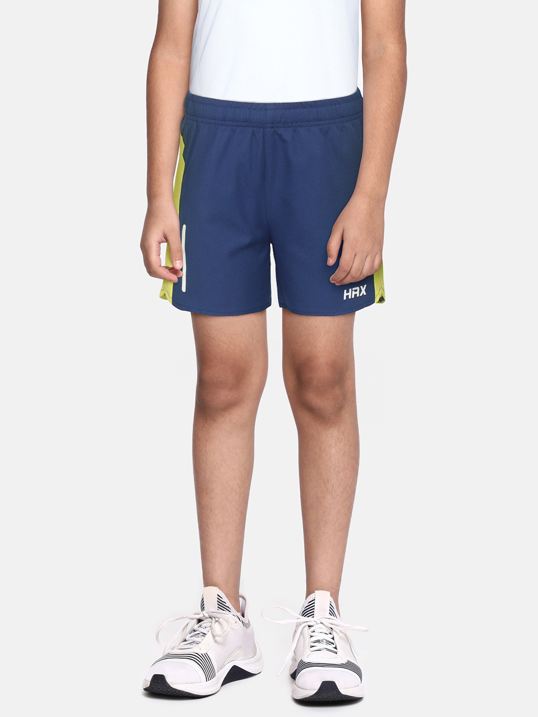 HRX by Hrithik Roshan U-17 Active Boys Estate Blue Rapid-Dry Colourblock Shorts, Navy blue
HRX by Hrithik Roshan U-17 Active Boys Estate Blue Rapid-Dry Colourblock Shorts, Navy blue