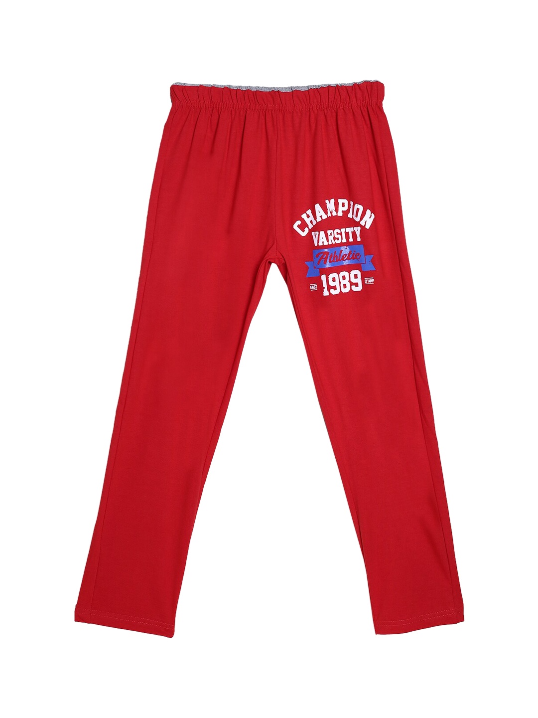 SWEET ANGEL Boys Red & White Alphanumeric Printed Pure Cotton Straight-Fit Track Pants
SWEET ANGEL Boys Red & White Alphanumeric Printed Pure Cotton Straight-Fit Track Pants