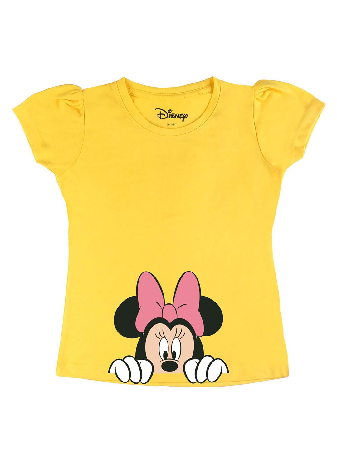 Disney by Wear Your Mind Girls Yellow Black Minnie Mouse Printed Pure Cotton T-shirt
Disney by Wear Your Mind Girls Yellow Black Minnie Mouse Printed Pure Cotton T-shirt