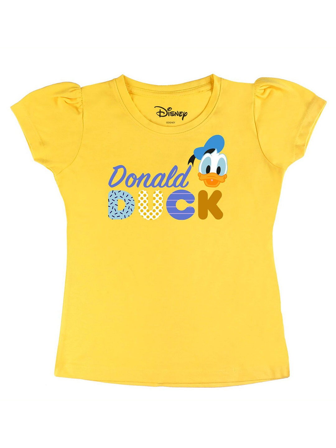 Disney by Wear Your Mind Girls Yellow Donald Duck Printed Cotton Pure Cotton T-shirt
Disney by Wear Your Mind Girls Yellow Donald Duck Printed Cotton Pure Cotton T-shirt