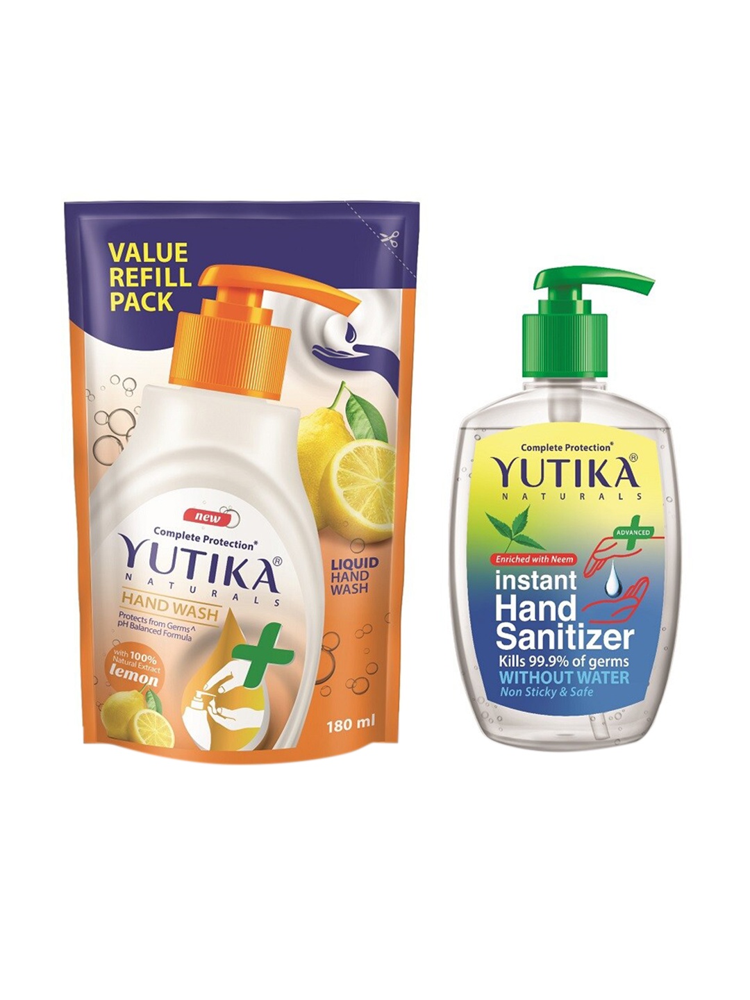 YUTIKA Naturals 180ML Lemon Hand Wash Comes With Instant 200Ml Hand Sanitizer, Yellow
YUTIKA Naturals 180ML Lemon Hand Wash Comes With Instant 200Ml Hand Sanitizer, Yellow