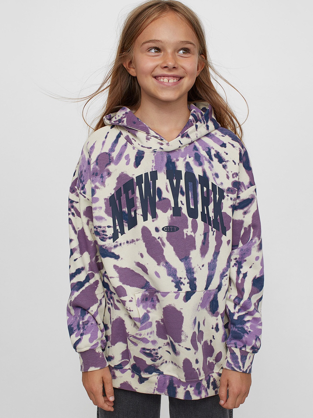 H&M Girls Multi Oversized Hoodie