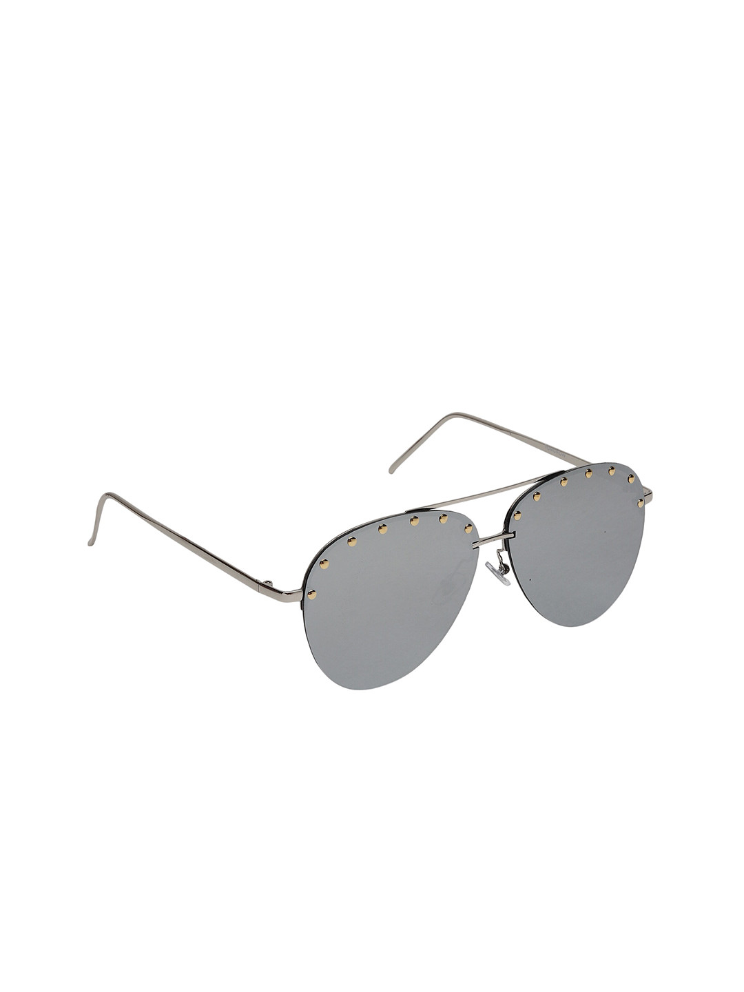 Swiss Design Unisex Mirrored Lens & Silver-Toned Aviator Sunglasses with UV Protected Lens
Swiss Design Unisex Mirrored Lens & Silver-Toned Aviator Sunglasses with UV Protected Lens