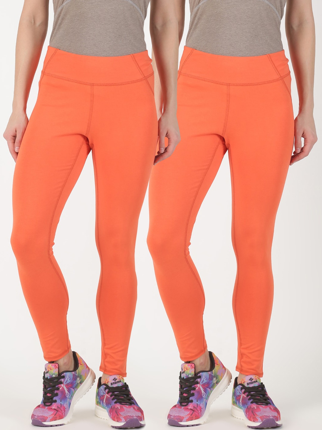 Soul Space Pack of 2 Women Organic Cotton Ankle Length Slim Fit Stretchable Leggings, Orange
Soul Space Pack of 2 Women Organic Cotton Ankle Length Slim Fit Stretchable Leggings, Orange