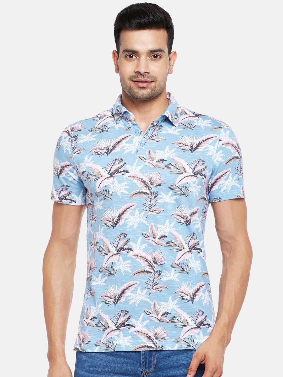 Urban Ranger by pantaloons Men Blue White Polo Collar Pure Cotton Slim Fit Pure Cotton T-shirt
Urban Ranger by pantaloons Men Blue White Polo Collar Pure Cotton Slim Fit Pure Cotton T-shirt