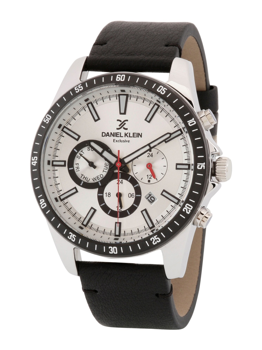 Daniel Klein Men Silver-Toned Dial & Black Leather Straps Analogue Watch DK 1 12595-1
Daniel Klein Men Silver-Toned Dial & Black Leather Straps Analogue Watch DK 1 12595-1
