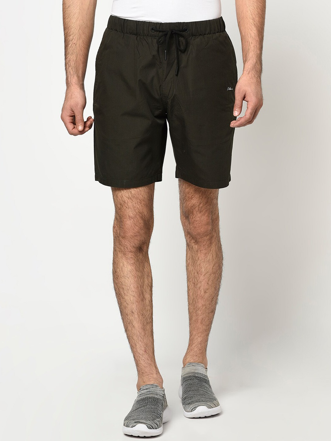 Octave Men Olive Green Shorts