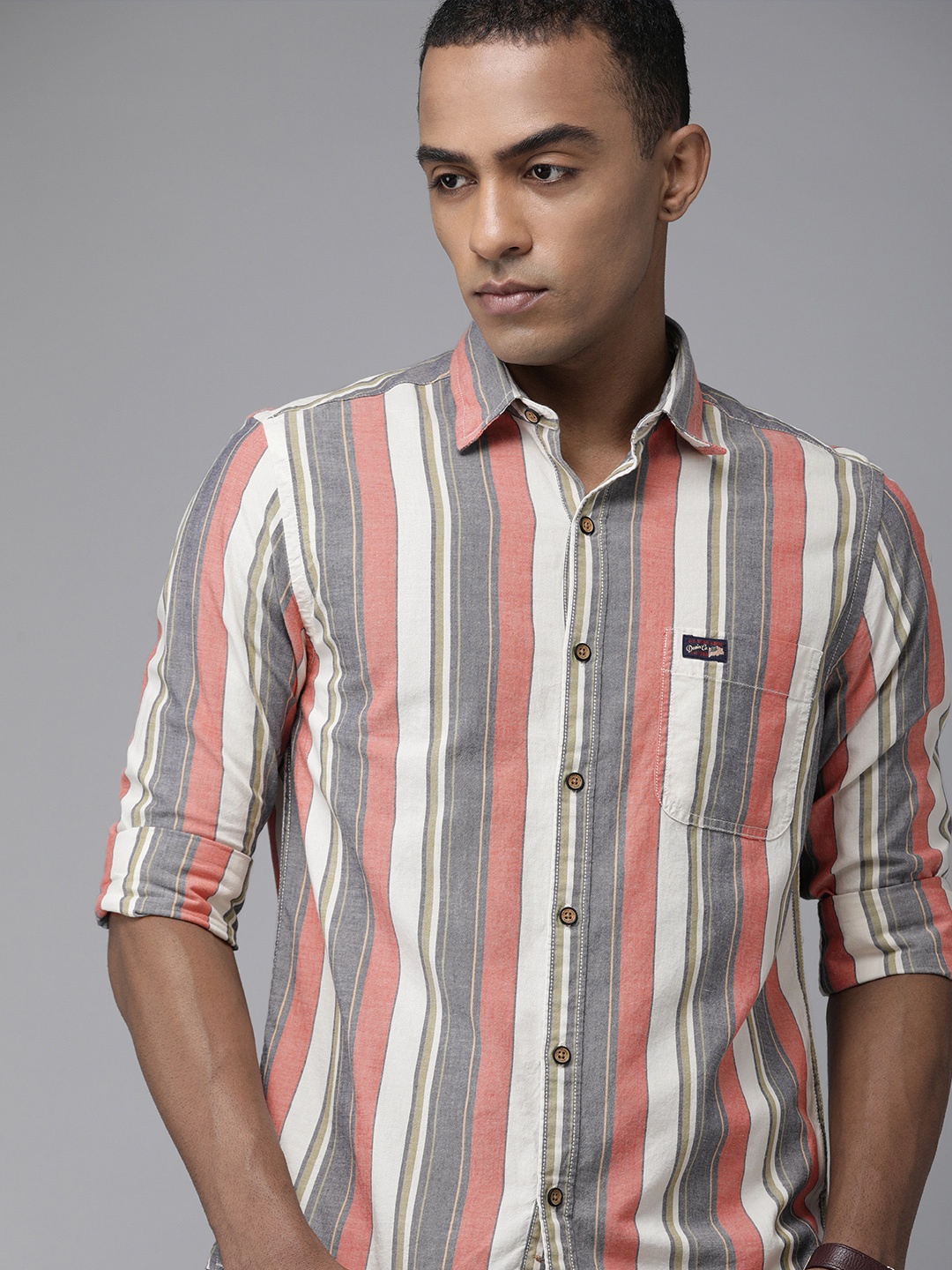 U S Polo Assn Denim Co Men Multicoloured Multi Striped Opaque Pure Cotton Casual Shirt
U S Polo Assn Denim Co Men Multicoloured Multi Striped Opaque Pure Cotton Casual Shirt