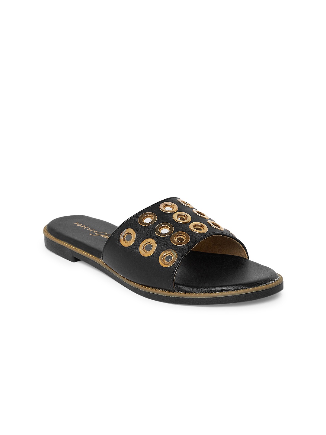 Forever Glam by Pantaloons Women Open Toe Flats, Black