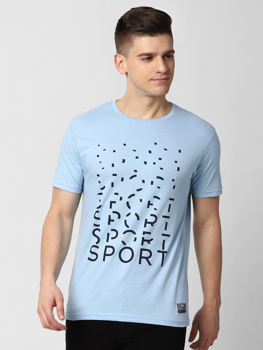 Peter England Casuals Men Blue Pure Cotton Typography Printed Slim Fit Pure Cotton T-shirt
Peter England Casuals Men Blue Pure Cotton Typography Printed Slim Fit Pure Cotton T-shirt