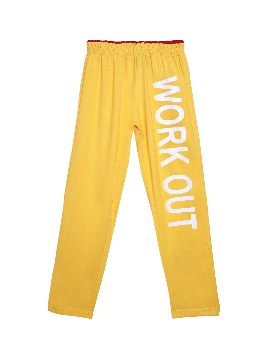 SWEET ANGEL Boys Yellow & White Typography Printed Straight-Fit Pure Cotton Track Pants
SWEET ANGEL Boys Yellow & White Typography Printed Straight-Fit Pure Cotton Track Pants
