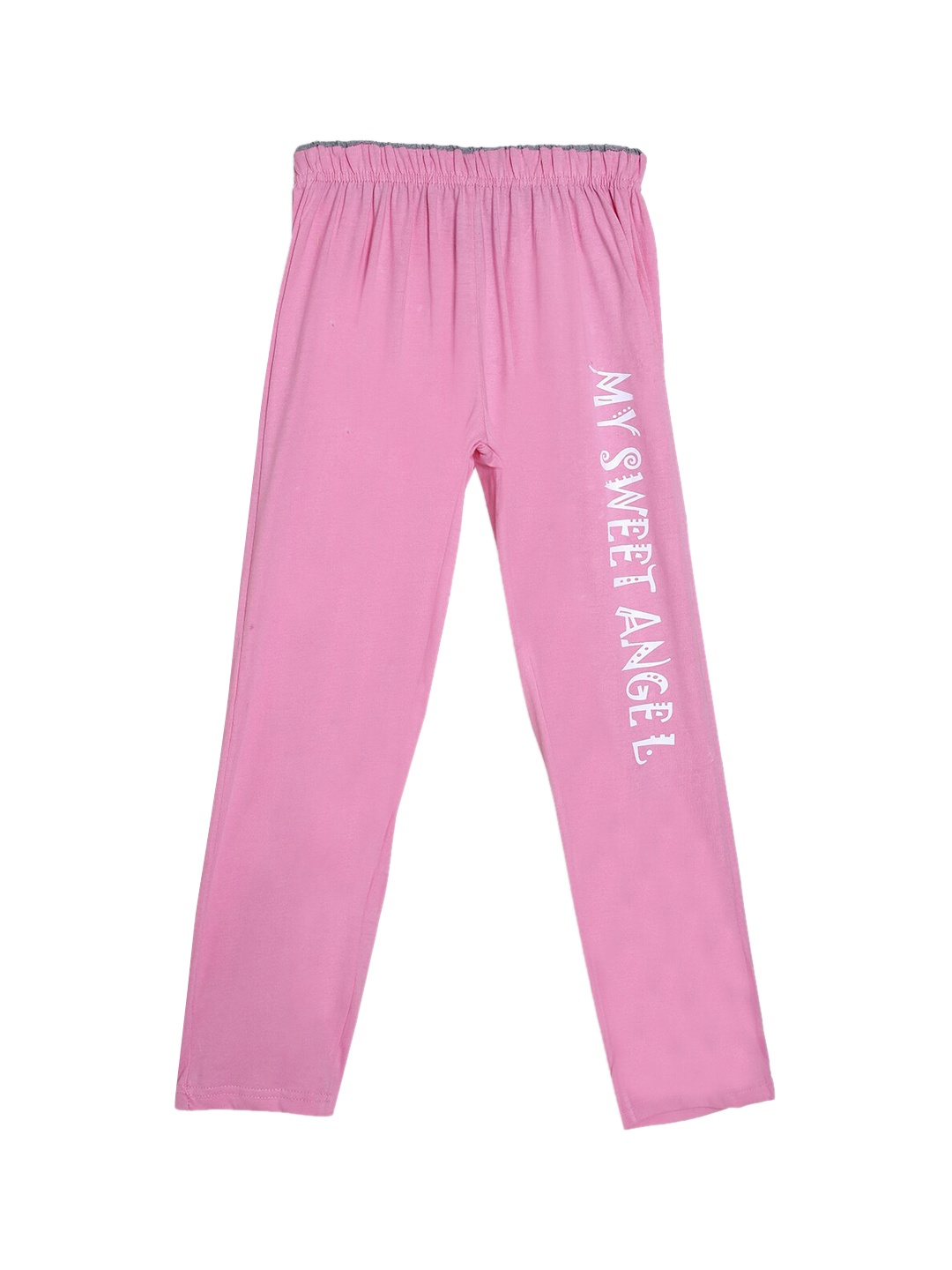 SWEET ANGEL Boys Pink & White Typography Printed Straight-Fit Pure Cotton Track Pants
SWEET ANGEL Boys Pink & White Typography Printed Straight-Fit Pure Cotton Track Pants