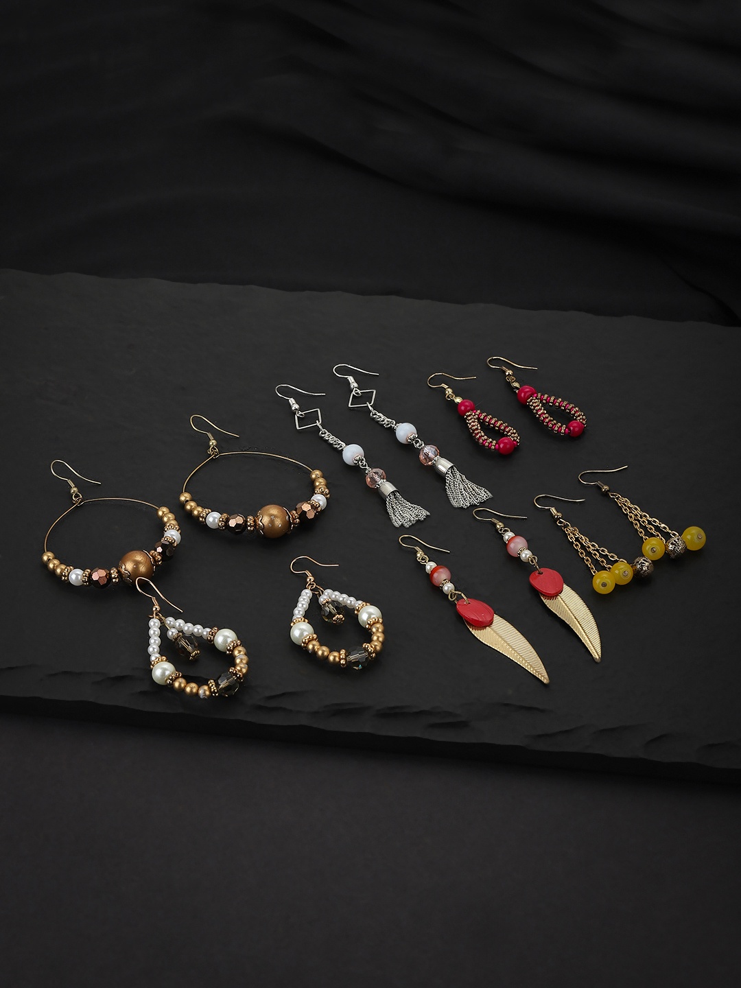 Carlton London Assorted Set of 6 Drop Earrings
