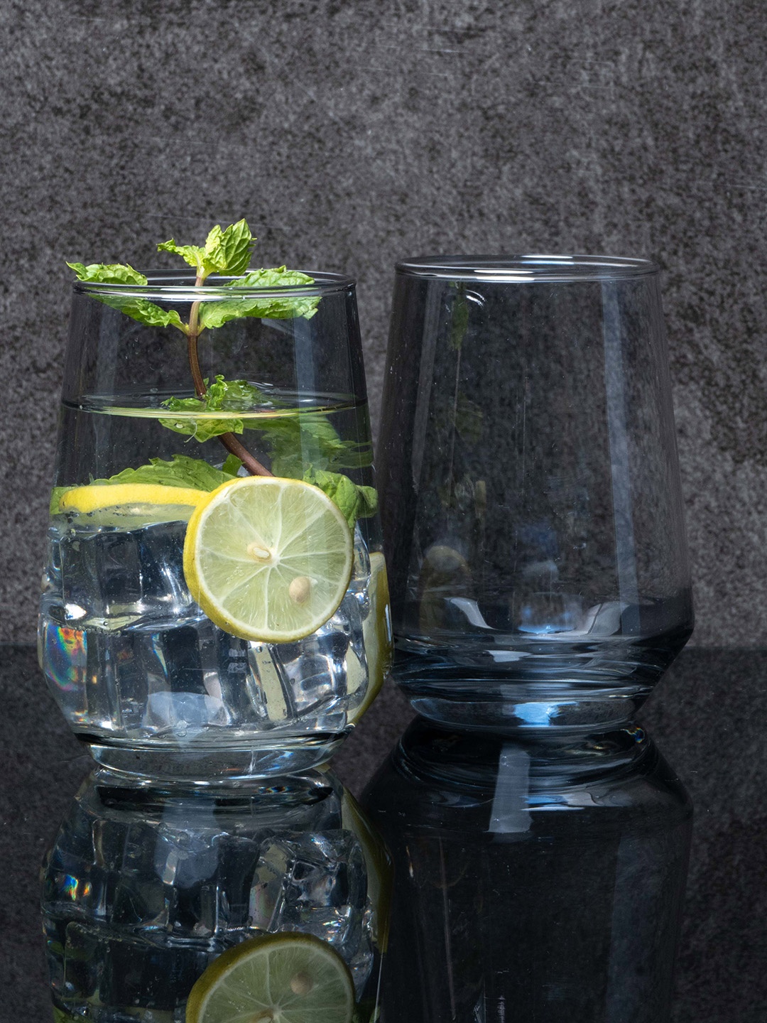 GOODHOMES Set of 6 Transparent Glass Tumblers