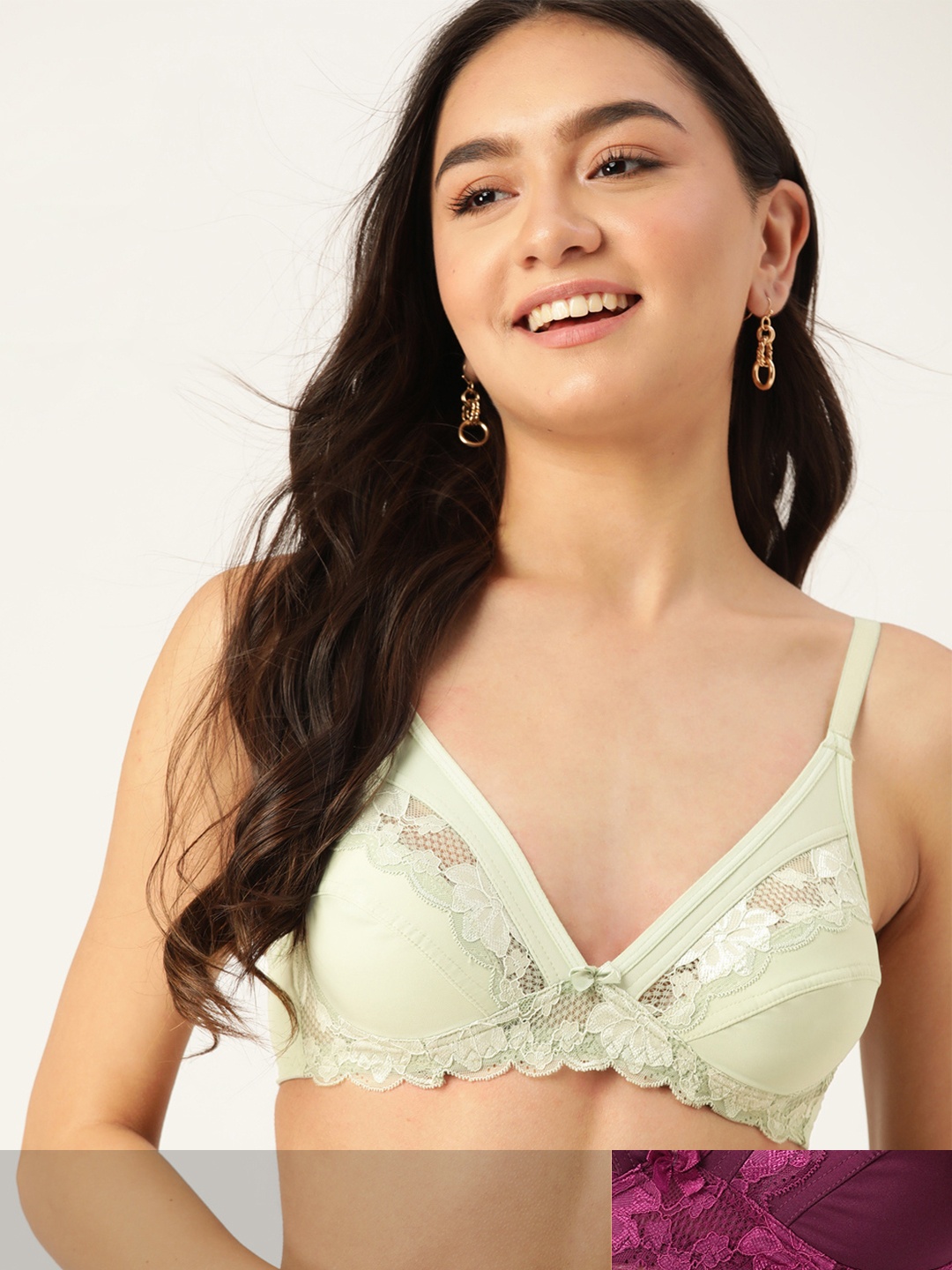 DressBerry Pack Of 2 Solid T-shirt Non-Padded Everyday Lace Bra PM-DB-RL-02-JJ, Purple
DressBerry Pack Of 2 Solid T-shirt Non-Padded Everyday Lace Bra PM-DB-RL-02-JJ, Purple