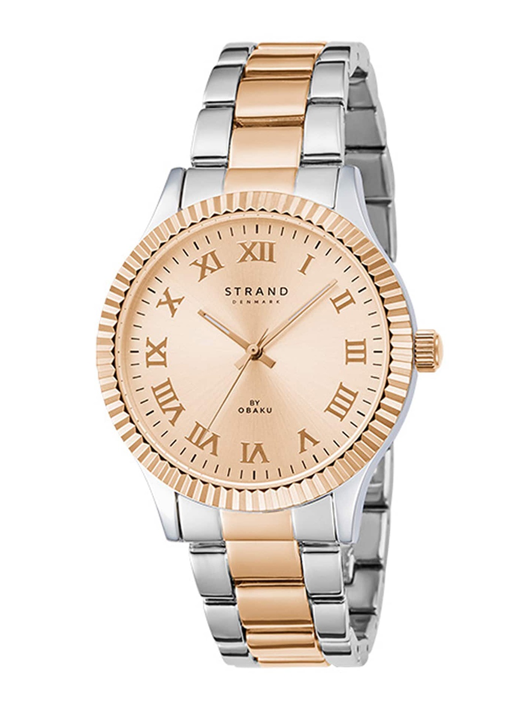 STRAND BY OBAKU Women Rose Gold-Toned Brass Embellished Dial & Multicoloured Stainless Steel Bracelet Style Watch
STRAND BY OBAKU Women Rose Gold-Toned Brass Embellished Dial & Multicoloured Stainless Steel Bracelet Style Watch