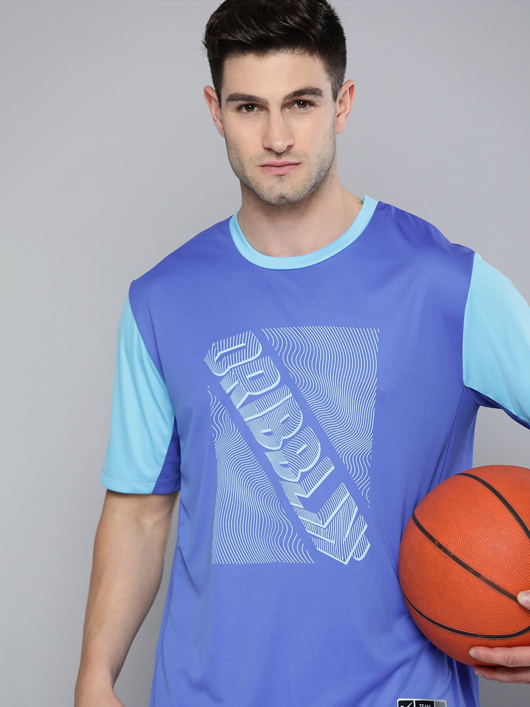 HRX By Hrithik Roshan Men Crystal Blue & Aquarius Typography Rapid-Dry Basketball T-shirt
HRX By Hrithik Roshan Men Crystal Blue & Aquarius Typography Rapid-Dry Basketball T-shirt