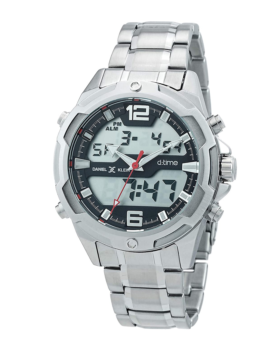 Daniel Klein Men Black Patterned Dial & Silver Toned Straps Digital Watch DK.1.12355-2
Daniel Klein Men Black Patterned Dial & Silver Toned Straps Digital Watch DK.1.12355-2