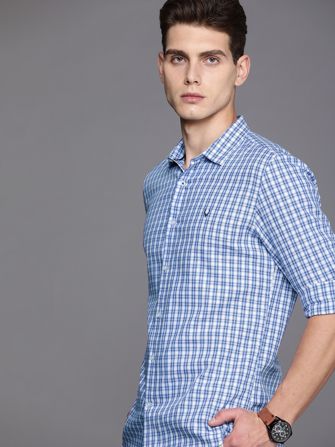 Allen Solly Sport Men Blue & White Ultra Slim Fit Tartan Checks Opaque Casual Shirt
Allen Solly Sport Men Blue & White Ultra Slim Fit Tartan Checks Opaque Casual Shirt