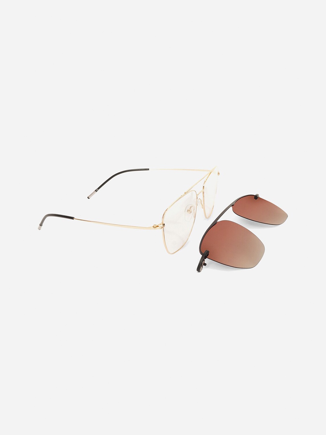 MARC LOUIS Unisex Gold-Toned Square Frames and clipon MARC LOUIS NS-S6012 C2 54 FR, Transparent
MARC LOUIS Unisex Gold-Toned Square Frames and clipon MARC LOUIS NS-S6012 C2 54 FR, Transparent